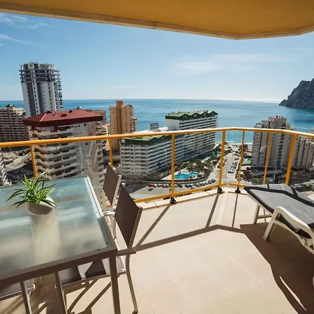En La Playa. Planta 19. Vistas Espectaculares. 2 Terrazas. カルプ